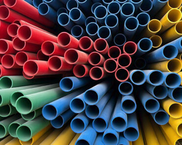 straight_mdpe_pipes_on_white_background_colorful straight_mdpe_pipes_on_white_background_colorful